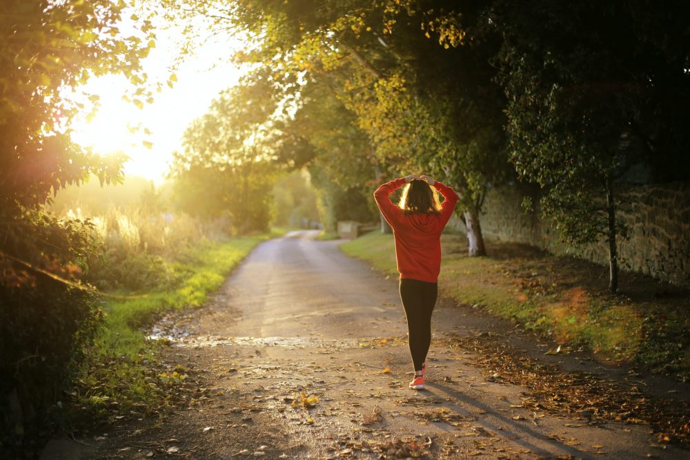 woman running