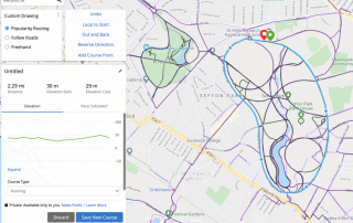 Garmin Courses Feature