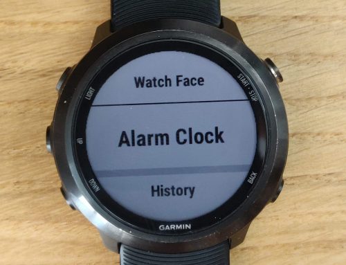 How to set the alarm on a Garmin Forerunner